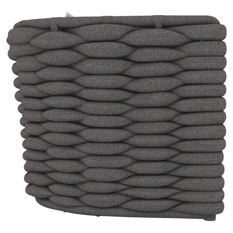 Outdoor Swivel Lounge Chair, Dark Gray