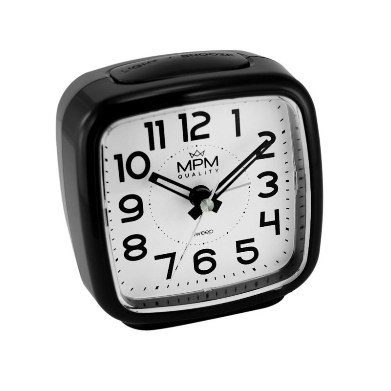 Quartz movement / Crystal Alarm Clock, Black