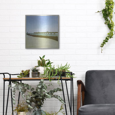  'Bay View 4' by Alicia Ludwig Metal Wall Art, 12" x 12"