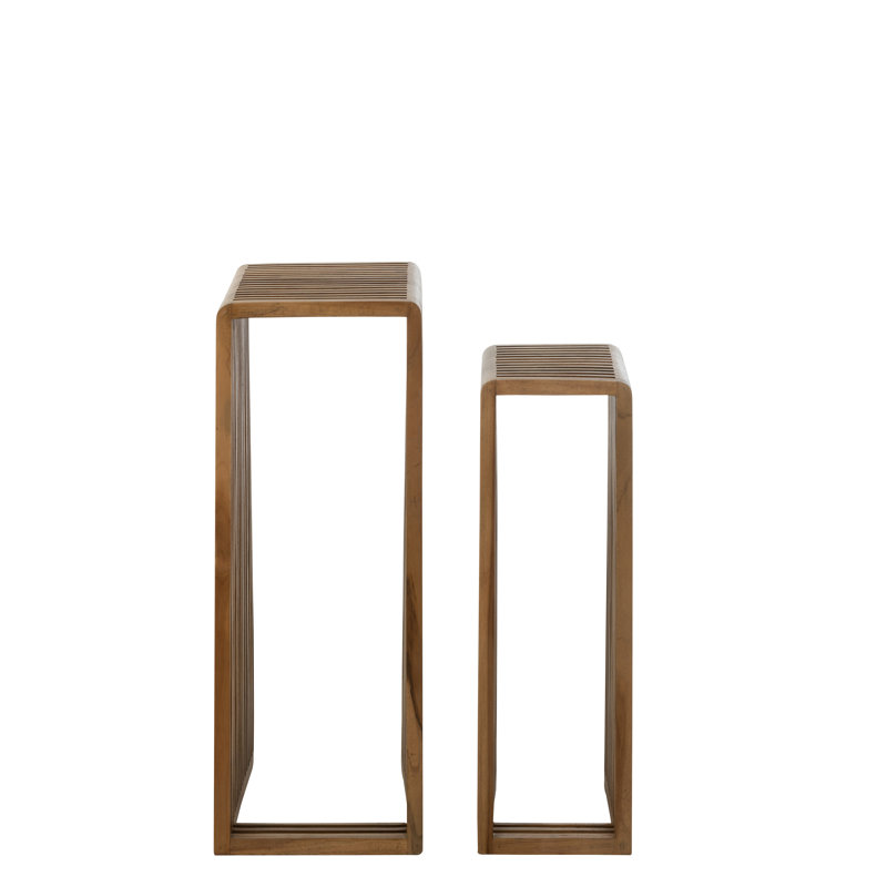 Mounah Trestle Nesting Tables, Natural