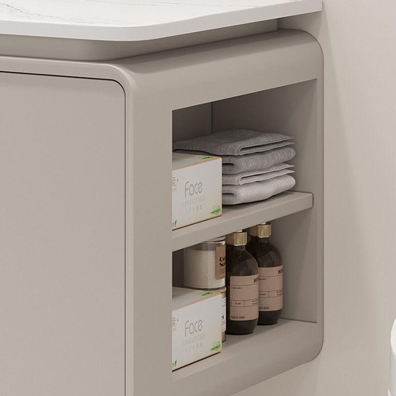Armoire de salle de bain minimaliste de style italien, H 19,7 po x l 47,2 po x P 19,7 po