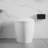 Modern Smart Toilet Bidet, Auto Open/Close Seat, Foot Sensor, Warm Water & Dryer, Night , Bathroom Upgrade Open/Close, Siphonic Flushing, Fixture-121639893