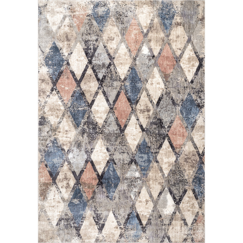 Geometric Rug, Rectangle 5'3" x 7'7"
