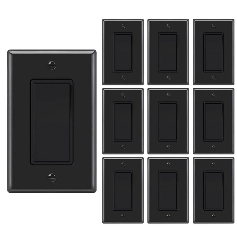 15-Amp Single Pole Light Switch,10 pack