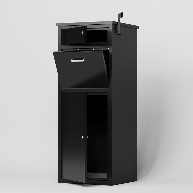 Package Delivery Box For Outside With Lock, Heavy-Duty Steel Package Drop Box With Anti-Theft Design, Weather-Resistant