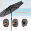 Parasol de marché rond 106,3 po Asyraf-543737100