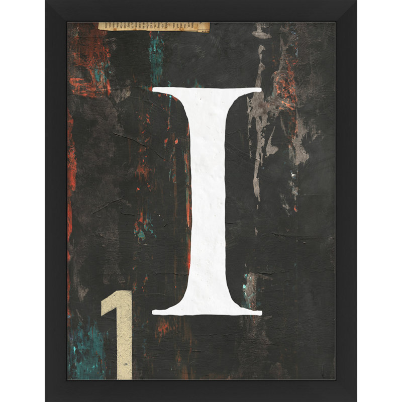 Alphabet «I» - Cadre photo, art textuel sur papier