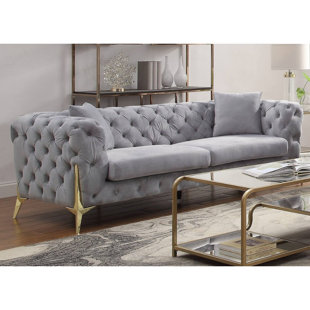 90'' Velvet Sofa