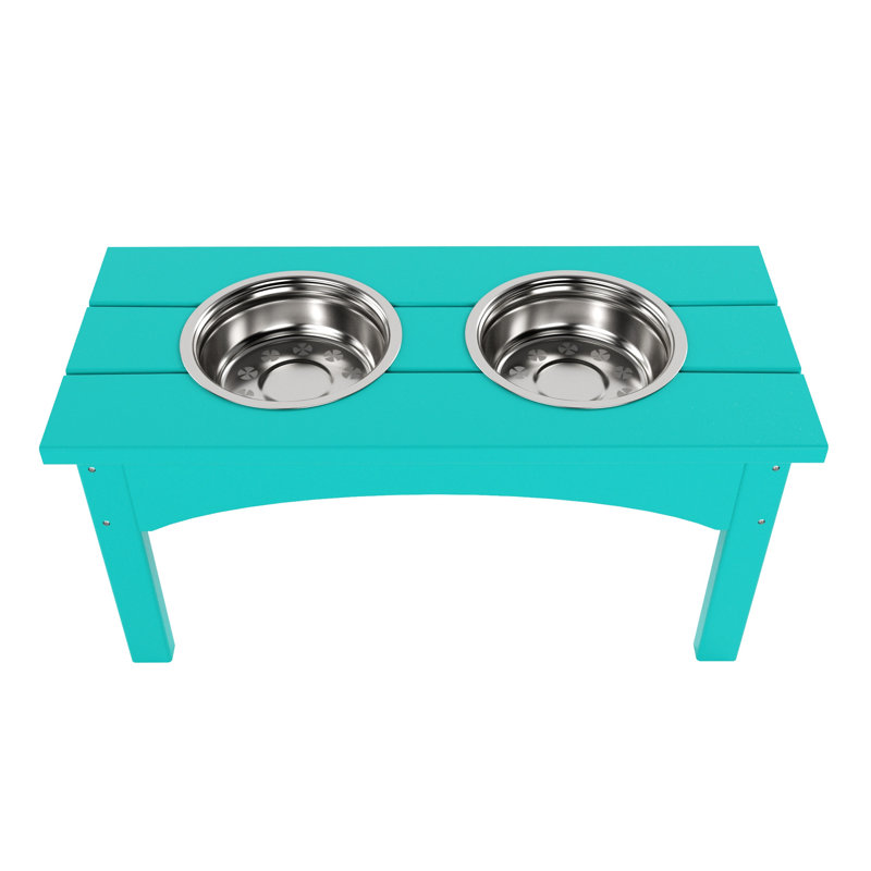 Mangeoire double Hadburg, Turquoise