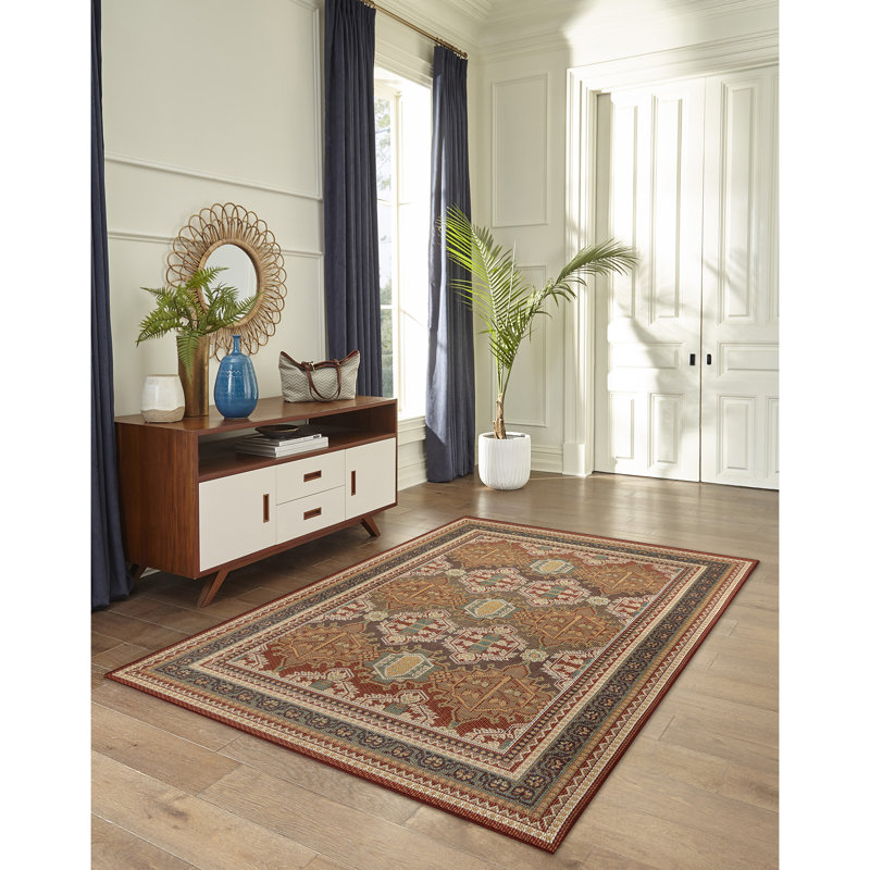 Tapis tissé à la machine rectangulaire épice marocain