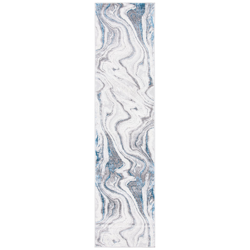 Benisch Performance Abstract Rug, Runner 2' x 8'