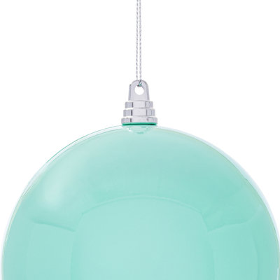  6" Lime High-Gloss Ball Ornament. Includes 4 ornaments per bag.