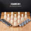 Ensemble de jeu de palets 2 en 1 11,5 pi Shuffleboard Table
