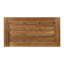  Rectangular Acacia Wood Coffee Table with Slatted Top and Metal Legs for Outdoor Patio, Natural