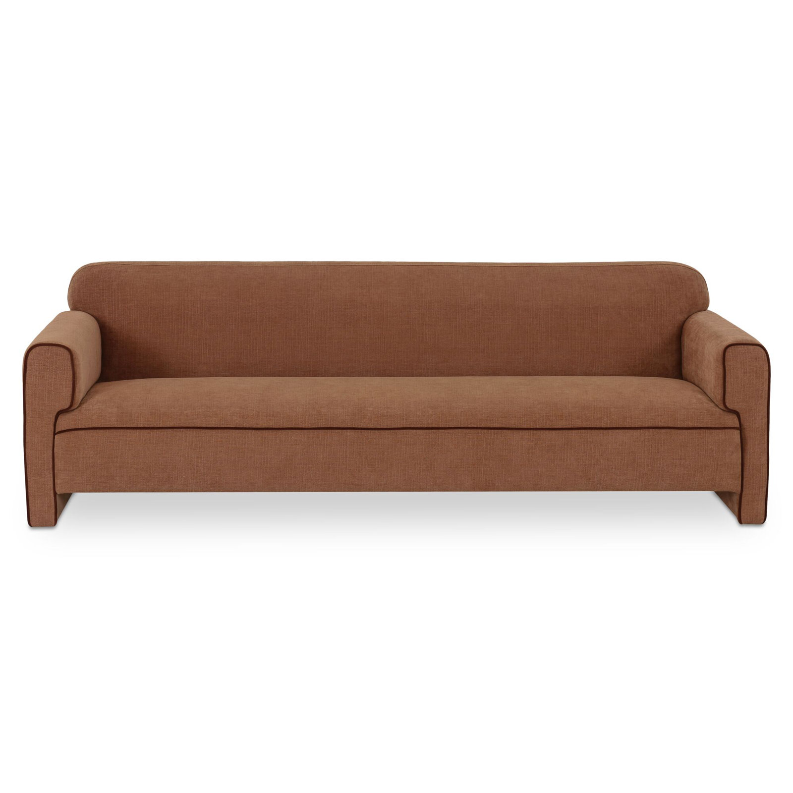 Bieke 90" Upholstered Sofa , Solid Brown