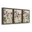 Pressed Flower Arrangement IV - Ensemble de 3 peintures sur toile encadrées-990433032-990433036