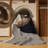 Machine Washable Olney Blueberry Minimalist Rug in Gray – Beige Binding-1445859073