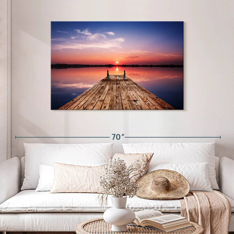 Alvord Sunset Lake Dock, 30" H x 45" W