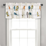 Rowley Birds Tailored 52'' W Window Valance