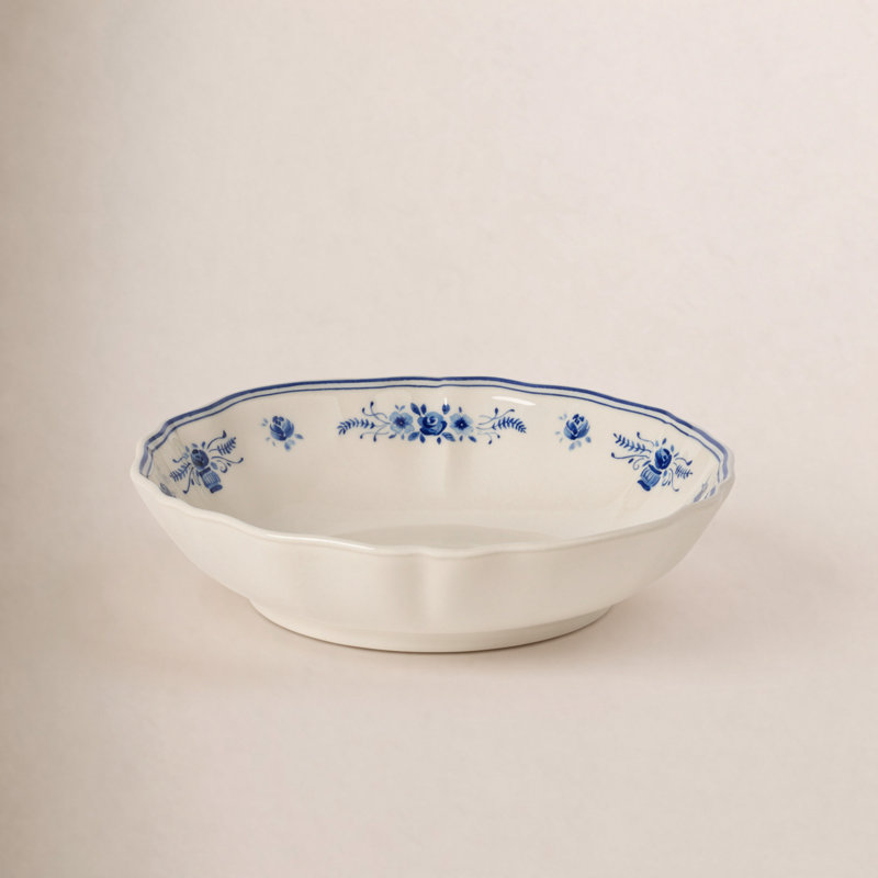Vila Pasta Bowls, Beige/Blue