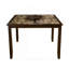 Grande table bistro espresso de style traditionnel avec paresseux amovible 18 po