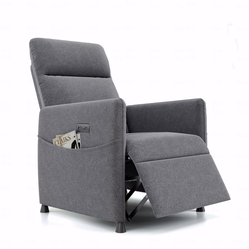 Fauteuil électrique avec fonction inclinable électrique pour adultes - Tissu moderne recouvert de tissu électrique avec fonction inclinable avec repose-pieds, siège rembourré - Conception peu encombrante pour le salon, style cinéma maison