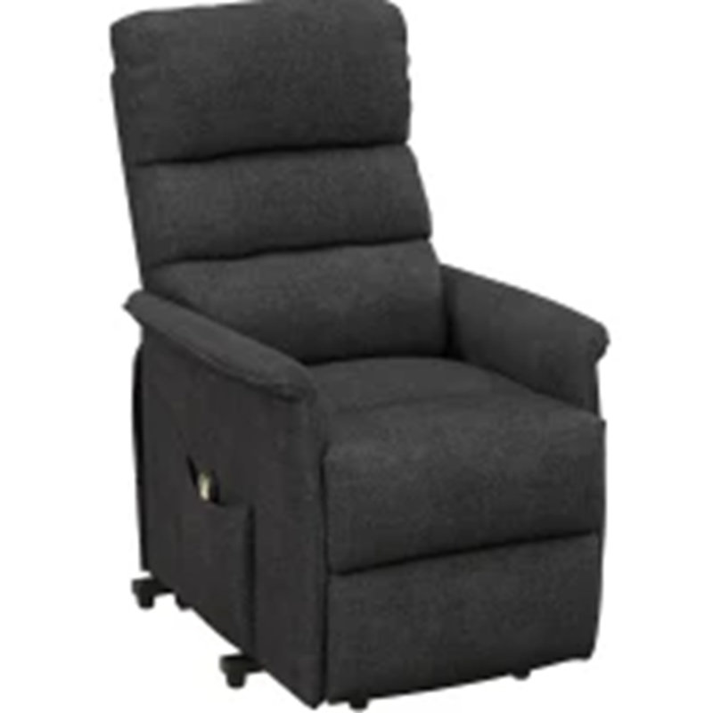 Fauteuil inclinable électrique avec télécommande, Noir