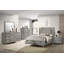 2 Drawer Nightsand In Gray Bookmatched Veneers