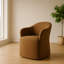 Timothy - Chaise moderne en tissu brun