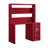 1-Door Writing Desk With Hutch-1938755272