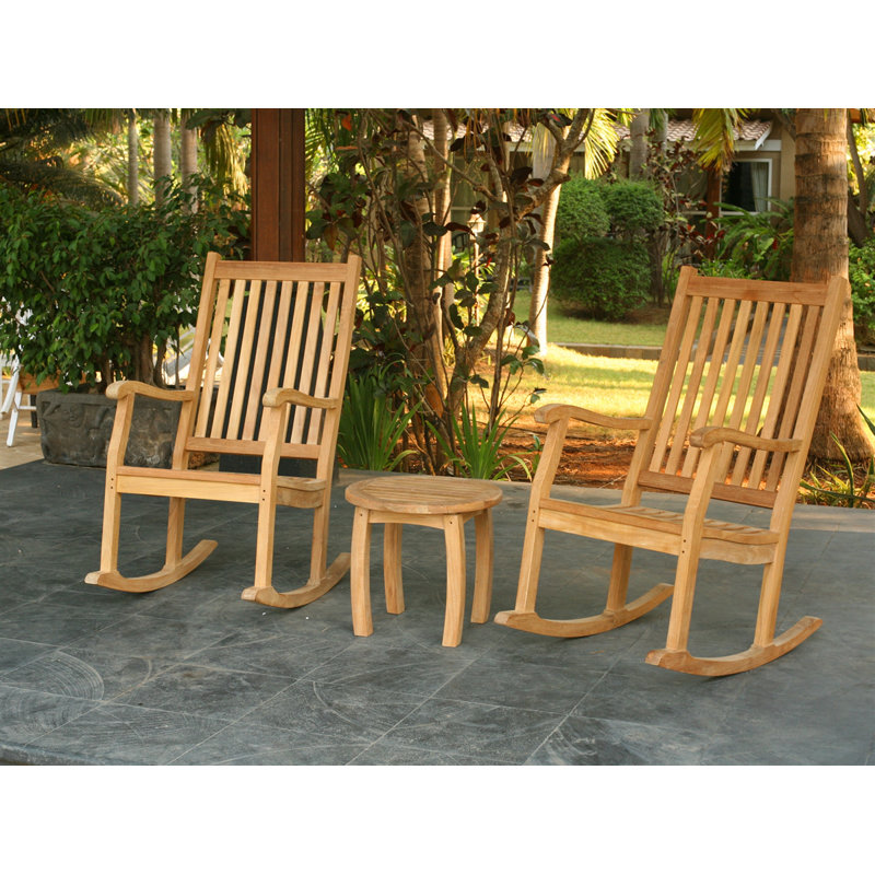 Jakarta 3pc Teak Rocker Set