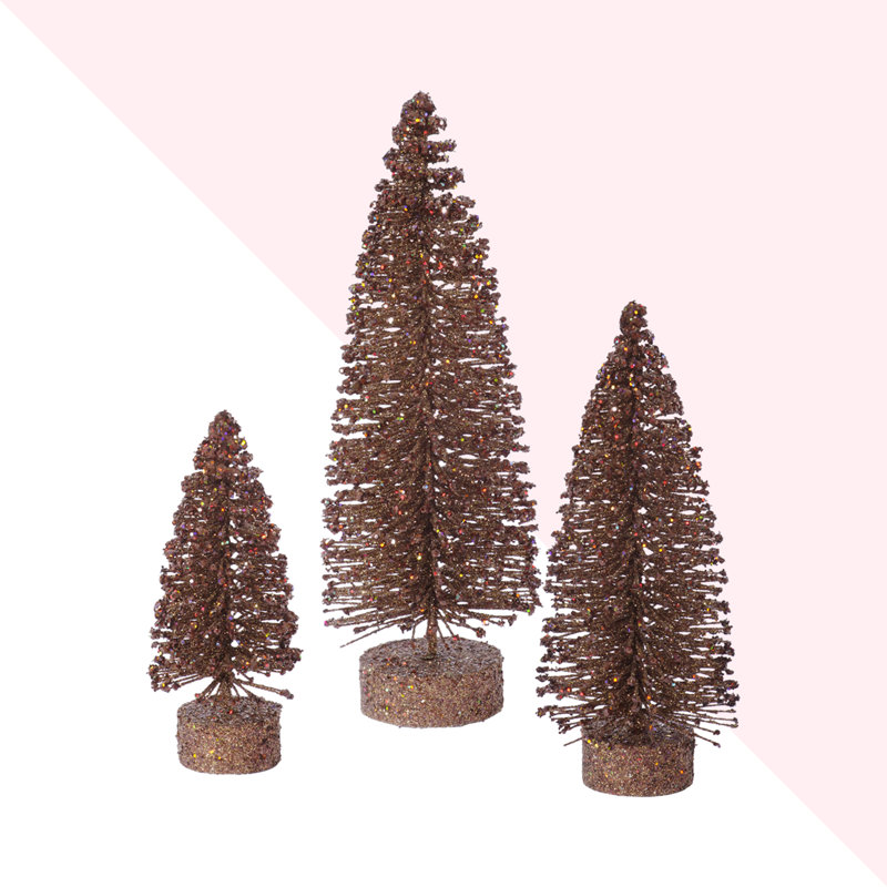 Arbre de Noël artificiel à paillettes, Moka