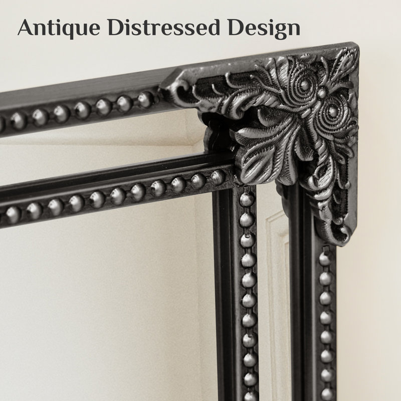 Iron Rectangle Mirror, Antique Black, 152.4cm x 76.2cm