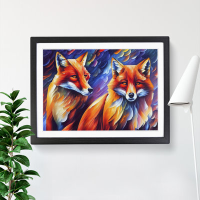 Fox Vol.6 Abstract 1 Piece Single Picture Frame Painting