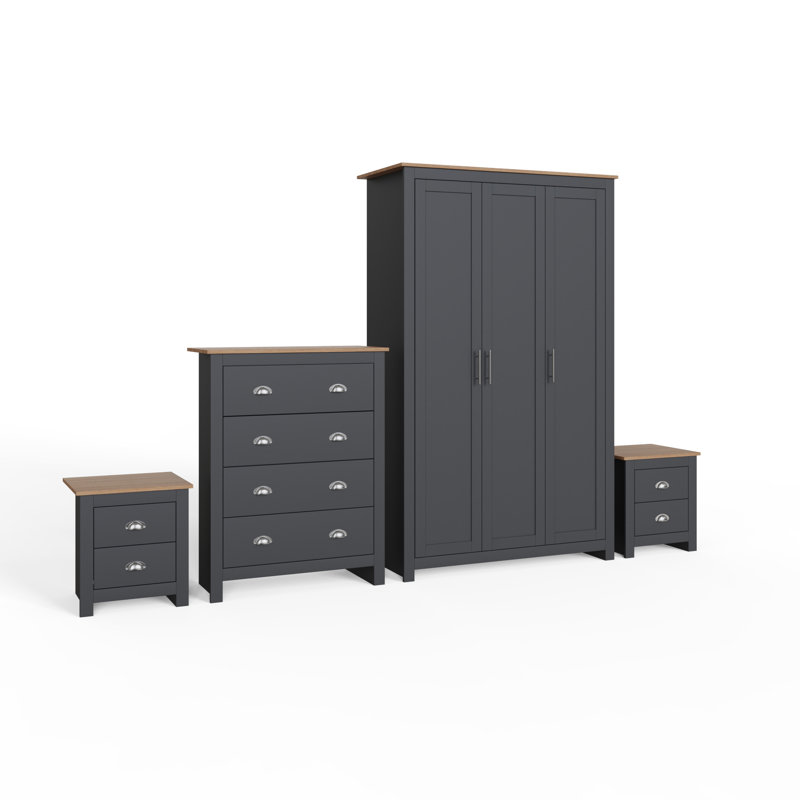 Kenneth Piece Bedroom Set, Blue
