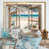 Toile avec cadre flottant or