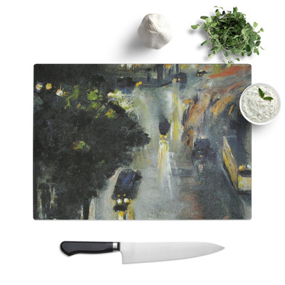 Nollendorfplatz by Night by Lesser Ury Chopping Board