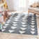 Kennedy Triangles Grey Children's Rug
