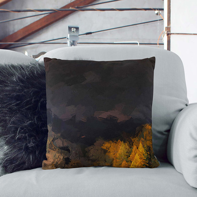 Abstract Square Throw Cushion, White, 40cm H x 40cm W x 15cm D