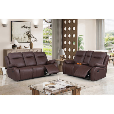 Bharati 2 - Piece Faux Leather Living Room Set by Latitude Run