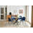 Round Dining Table with metal leg and tempered glass,Modern Space Saving Kitchen Table for Living Room-1345523671-1348651726