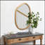 Miroir mural irrégulier décoratif, miroir asymétrique pour la décoration murale, miroirs décoratifs ondulés pour le salon, la salle de bain, le vestibule, miroir à forme irrégulière abstraite, 32 po x 22 po