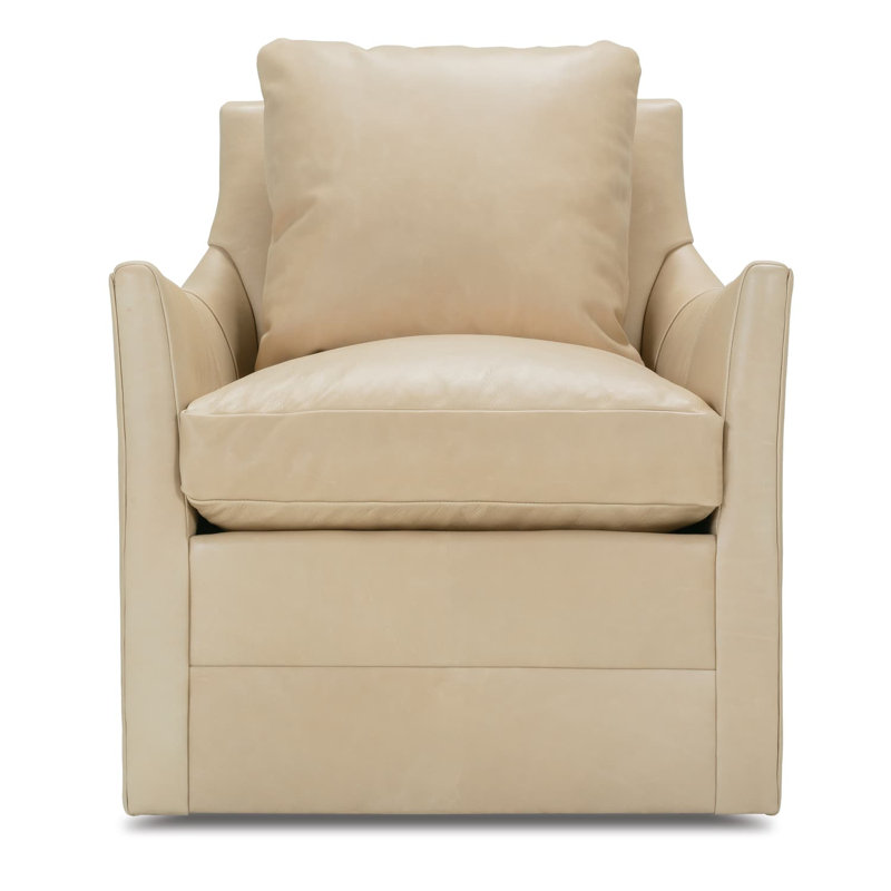 Ingrid Leather Swivel Glider
