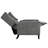 Manual Adjustable WingBack Recliner Chair. with Foldable Side Table, USB Charging ports-454845832