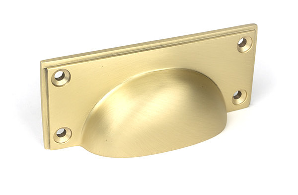3.3 cm centre Bin Pull, Satin Brass