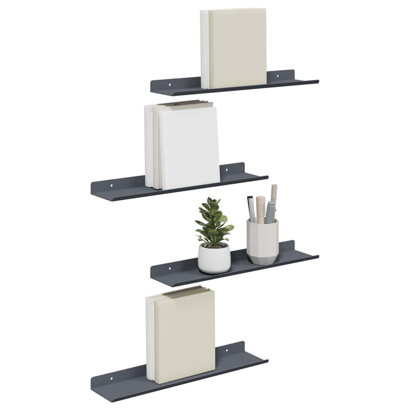 Steel Floating Shelf, Anthracite
