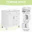 Meuble-lavabo autoportant 30 po avec lavabo en céramique et 3 tiroirs-134452431