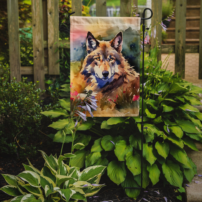 Drapeau de jardin en polyester double face H 15,5 po x l 11,25 po