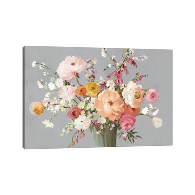 Floral Song by Allison Pearce - Wrapped Canvas Painting