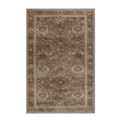 Machine Washable Persian Gray Area Rug